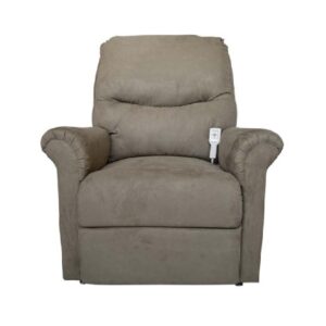 Reposet en Gamuza, sistema de elevación silencioso, respaldo removible, Loh Enterprises