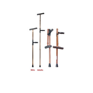 Muleta universal c/tubo de aluminio en color bronce, Drive