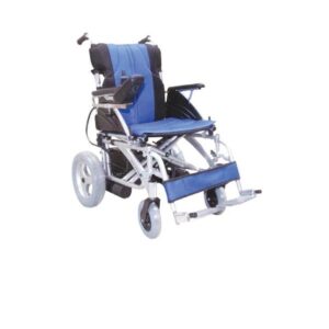 Silla de ruedas eléctrica c/asiento de 18” en aluminio, Medical Store