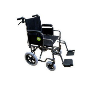 Silla de ruedas traslado c/asiento de 19" estructura de acero, Eko mobility