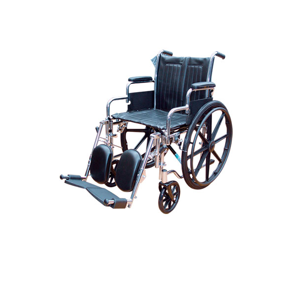 Silla de ruedas, c/estructura cromada y descansabrazos desmontables, Reactiv