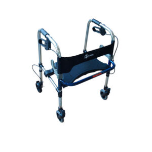 Andadera de aluminio de súper lujo c/asiento abatible, Reactiv