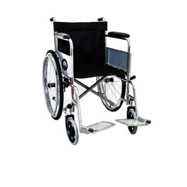 Silla de ruedas estándar en acero cromado c/asiento de 18", Eko Mobility