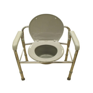 Silla Cómodo de Lujo Fijo de Acero Cromado, Mobicare