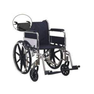 Silla de Ruedas Estandar de acero cromado de alta resistencia, Mobicare