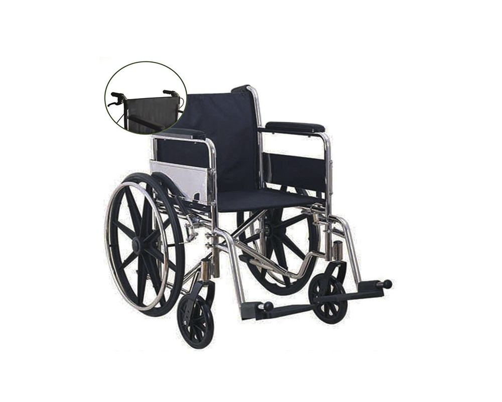 Silla de Ruedas Estandar de acero cromado de alta resistencia, Mobicare