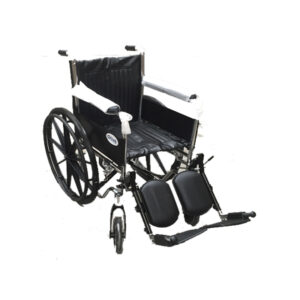 Silla de Ruedas Estandar de 16" de Acero, con acabado Cromado, tapizada en Vinyl, Drive