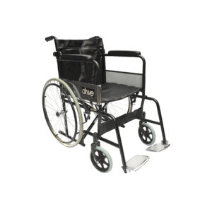 Silla de Ruedas de Estructura de Acero Esmaltado color Negro, Drive
