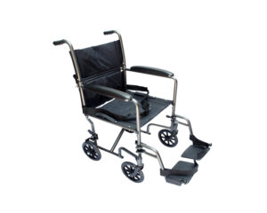 Silla de Traslado Marmoleada Gris con Negro de 19", Medical Store